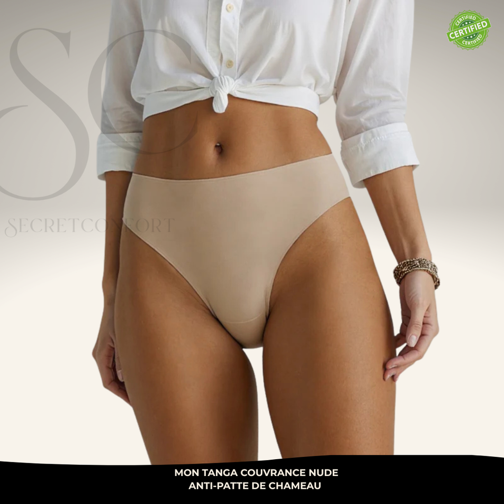 Tanga anti cameltoe nude effet seconde peau Secret Confort